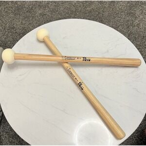 Vic Firth MB1H Corpsmaster Bass Drum Mallets - Small Head - Hard